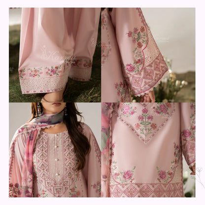 KC-1580 "AYRA" Embroidered Cambric Cotton Collection by Karma Collection