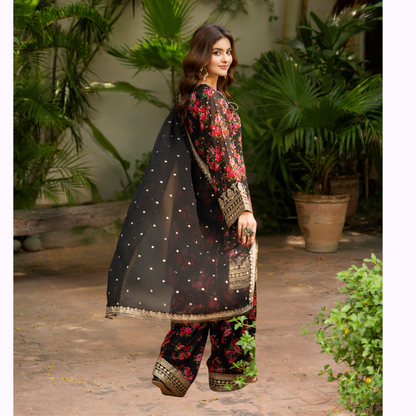 "Khumaar" Embroidered Georgette Collection by karma Collection Asian Wear Pakistani Dresses