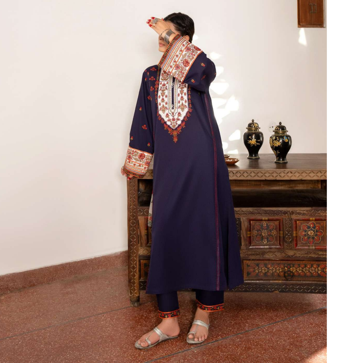 UCA-20 Luxury Cambric Cotton Farshi Shalwar Collection | Ready to Wear | Casuallite