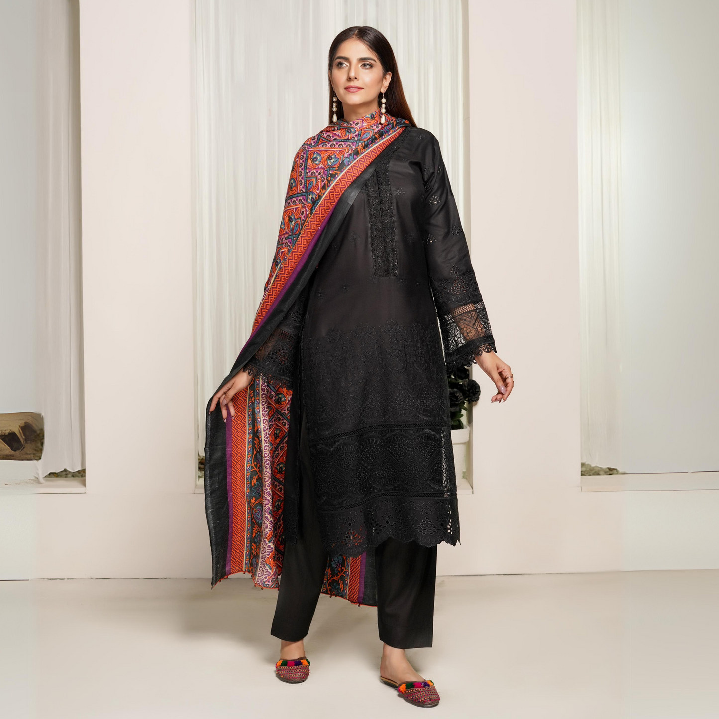 3 Pc Dhanak Collection | Ready to Wear | MUNIRA | UMMUN07