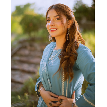UA-120 Embroidered khaddar 3 Pc Collection | Ready to Wear | Umnaa