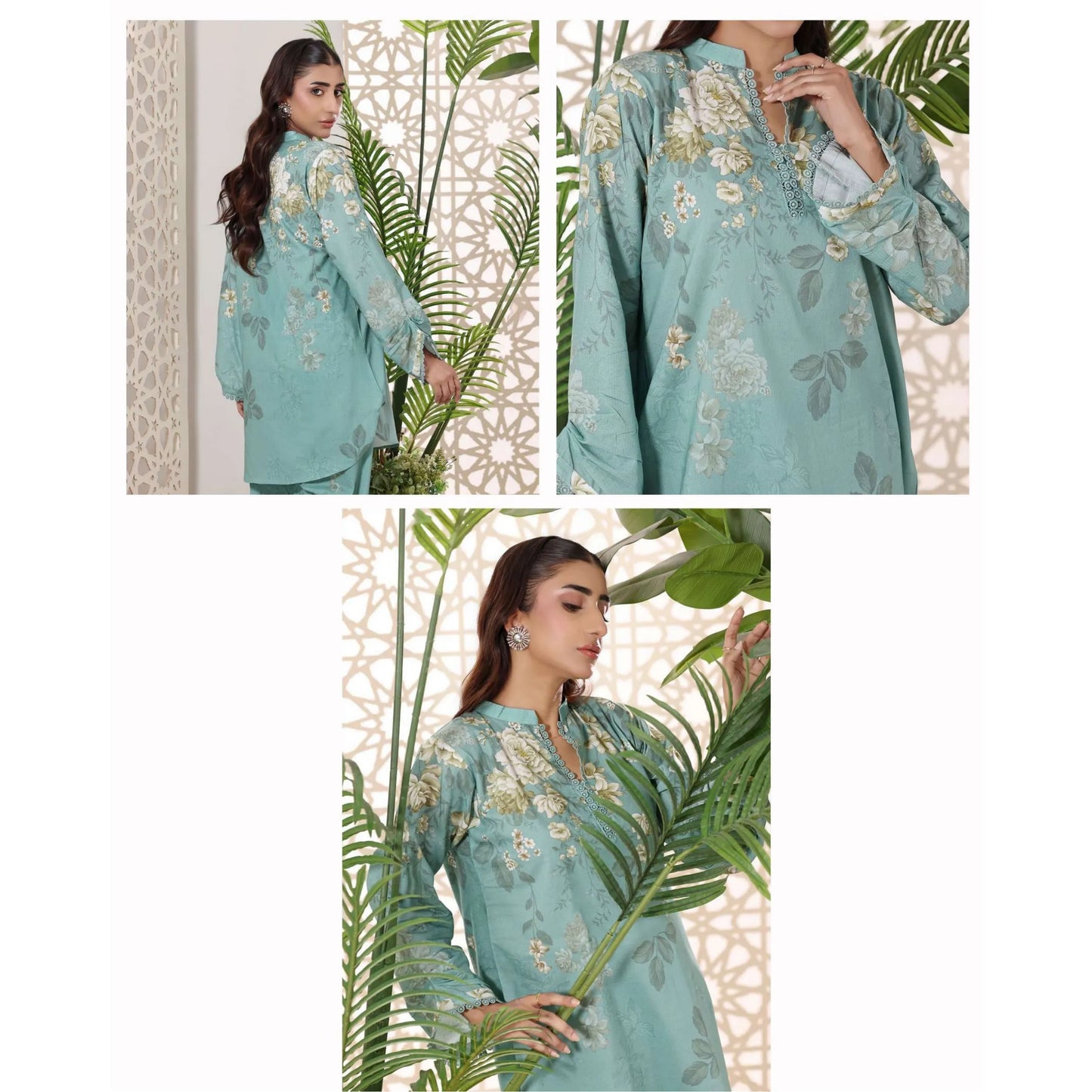 USN-19 Daily Pret Vol'8 Printed Lawn Co-Ords Set by Saphron Casual Co Ord Set Pakistani