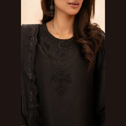 RA-36 Embroidered Sheesha Silk 3 Piece Suit | Premium Embroidered Silk Dress with Dupatta | Women's Party & Festive Wear
