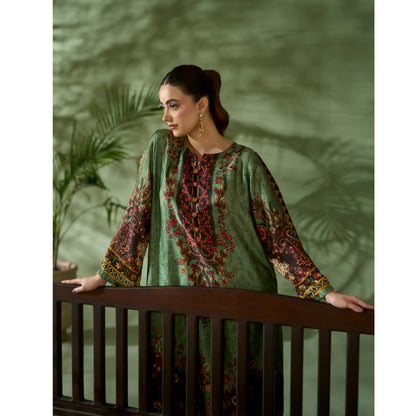 UAL-05 Printed Silk Kaftan Style Co-Ord Set Loose fit Casual Wear | Ethnic wear | ALLY'S
