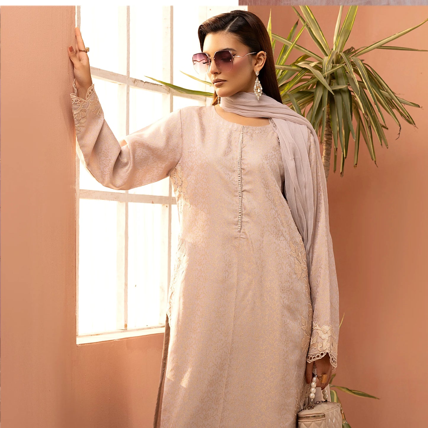 UMS-68 Florence Embroidered Visocse 3 pc Collection | Simrans