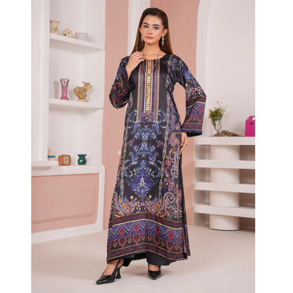 UA-312 Printed Shamooz Silk Printed Kaftan Style Co-Ord Set| Umnaa