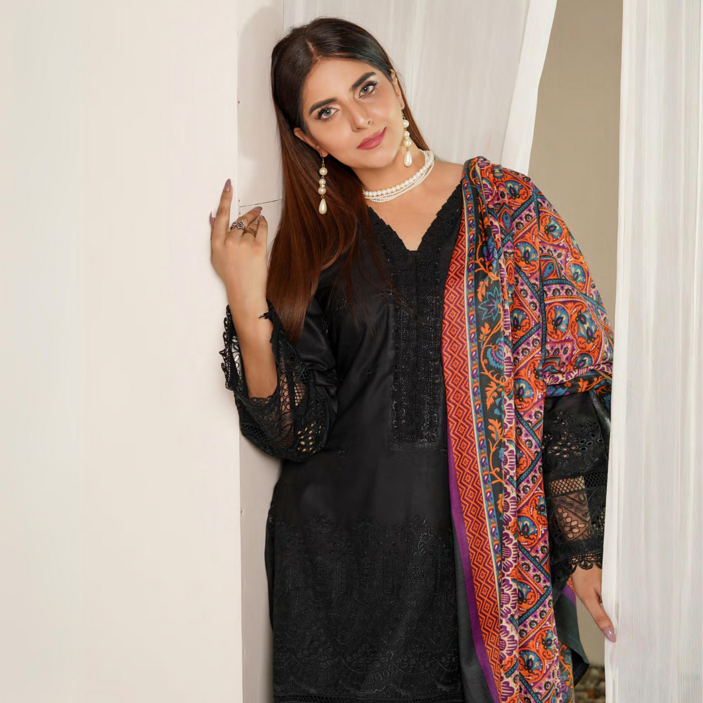 3 Pc Dhanak Collection | Ready to Wear | MUNIRA | UMMUN07