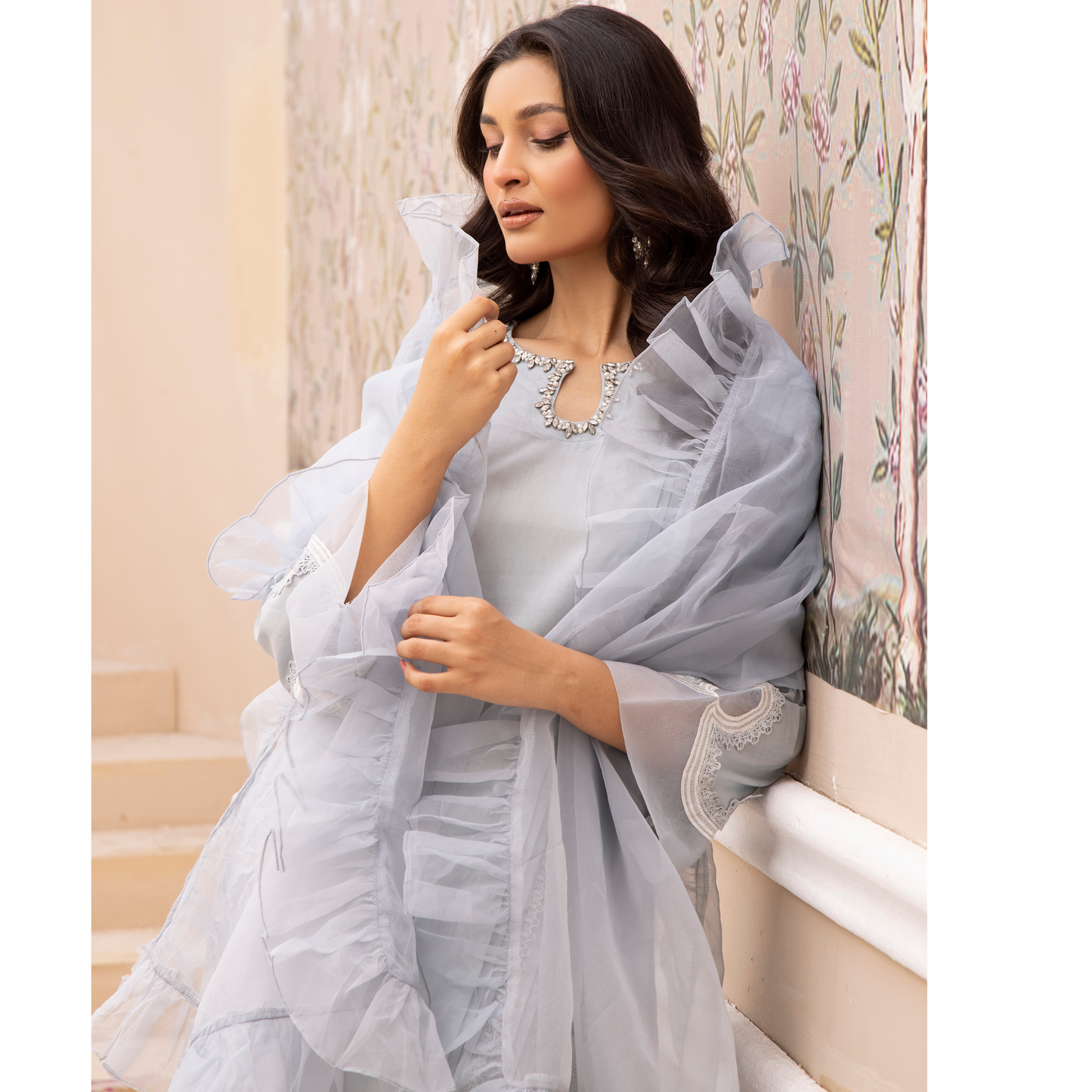 UMS-15 3 Pc Luxury Cambric Cotton by Simrans