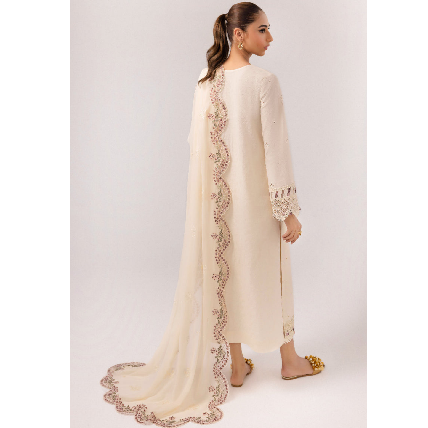 3 Pc Festive Embroidered Collection  | Ready to Wear | Qalamkar