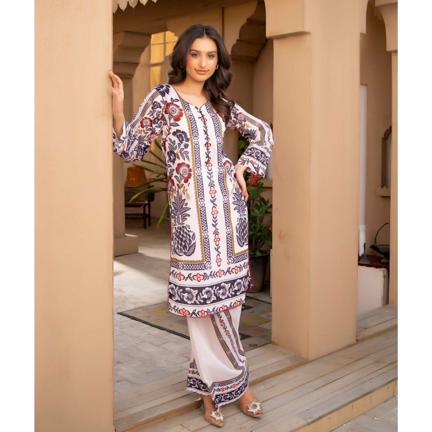 UMRZ-45 2 Pc Printed Cotton Co-Ord set |Ready to Wear| Rangz