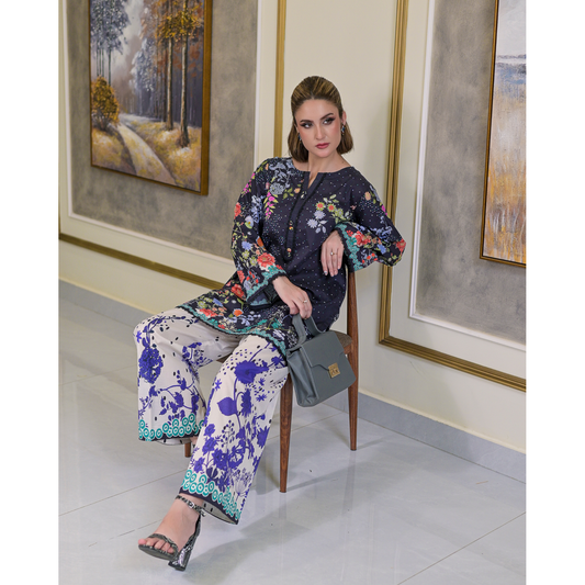 USN-17 Printed Cambric Cotton Co-Ords Set by Saphron