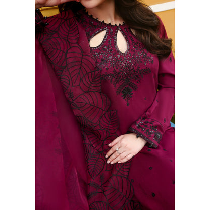 UMS-55 Janan Mother Daughter Chikenkari Jacquard Eid Edit by Simrans | Ready to Wear Asian Pakistani clothes