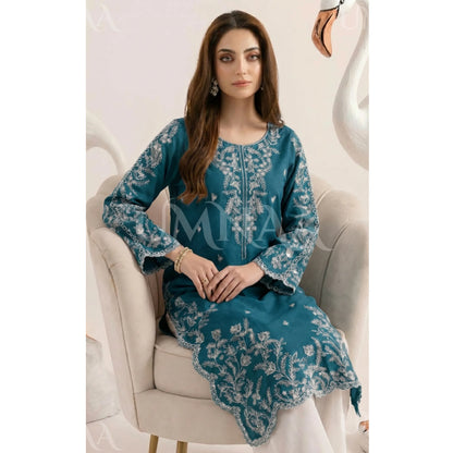 UA-190 Embroidered Cotton Collection 3 Piece | Ready to Wear | Asian clothes