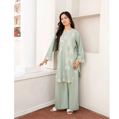 UA-243 Embroidered Lawn Summer Lawn Co-Ords Set by Umnaa