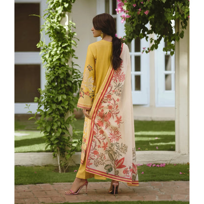UCA-46 "Sakoon" Embroidered Cambric Cotton Pc Collection | Casuallite