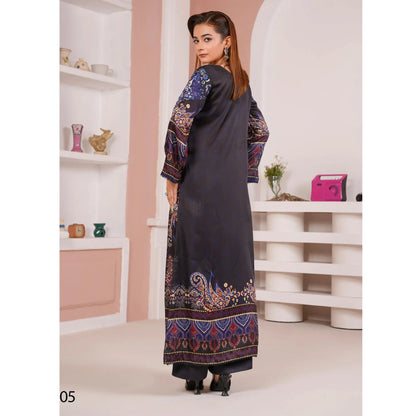 UA-312 Printed Shamooz Silk Printed Kaftan Style Co-Ord Set| Umnaa