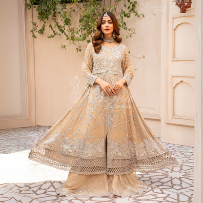 Luxury Embroidered Chiffon Party wear dress  | Wedding Collection | karma Collection | UMKC01201