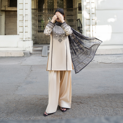 UCA-22 3 pc Summer Cotton Lawn Monochrome Collection | Ready to Wear | Casuallite