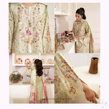 "Gulmahar" Embroidered Lawn Farshi Shalwar Collection by karma Collection