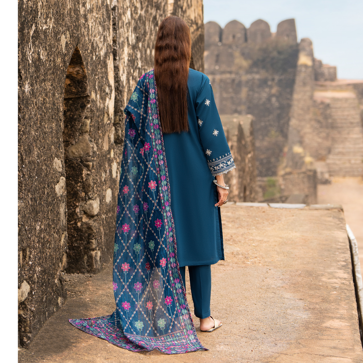 UCA-16 3 Pc Embroidered Cotton Lawn Ready to Wear Eid Collection by Casuallite