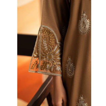 RA-25 Embroidered Dhanak Collection by Raniya.h