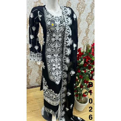 3 Pc Embroidered Linen Dress |Ready to Wear| UB