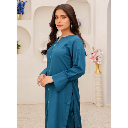 2 Piece Dhanak Pakistani Winter Co-Ords Set Ready to Wear Collection by Simrans | UMSIM6