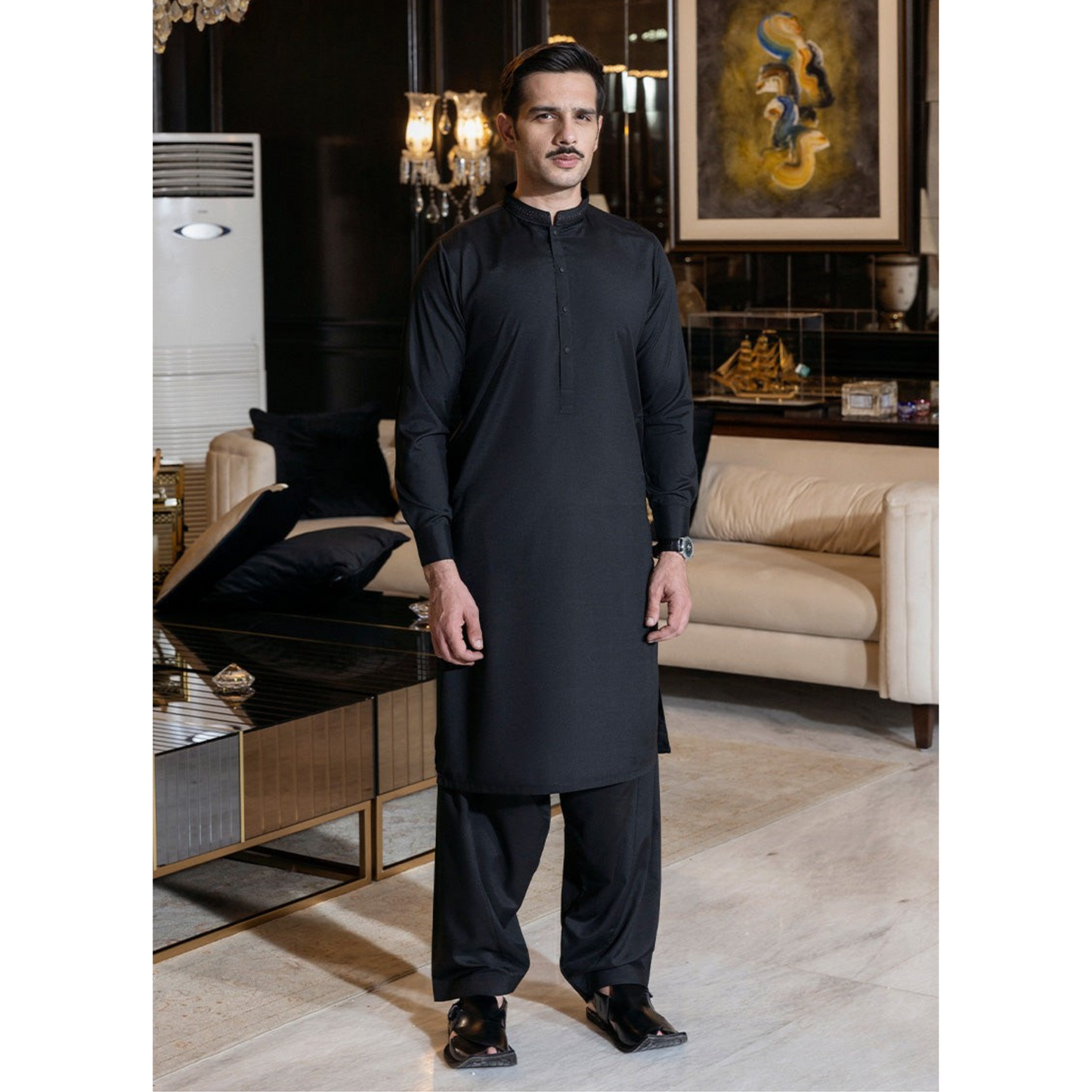 2 Pc Mens Shalwar kameez Collection-Asim Jofa