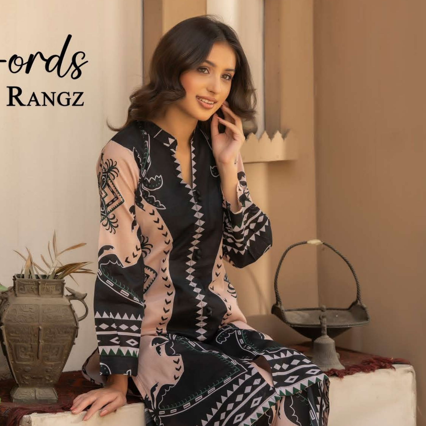 UMRZ-45 2 Pc Printed Cotton Co-Ord set |Ready to Wear| Rangz