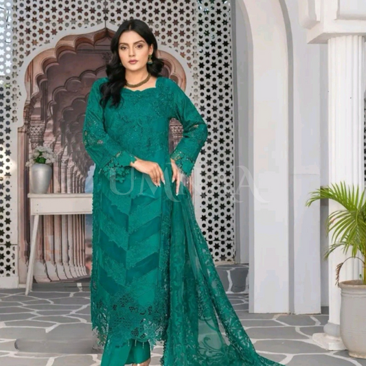 UA-92 Embroidered Lawn 3 Pc Ready to wear Collection | Umnaa