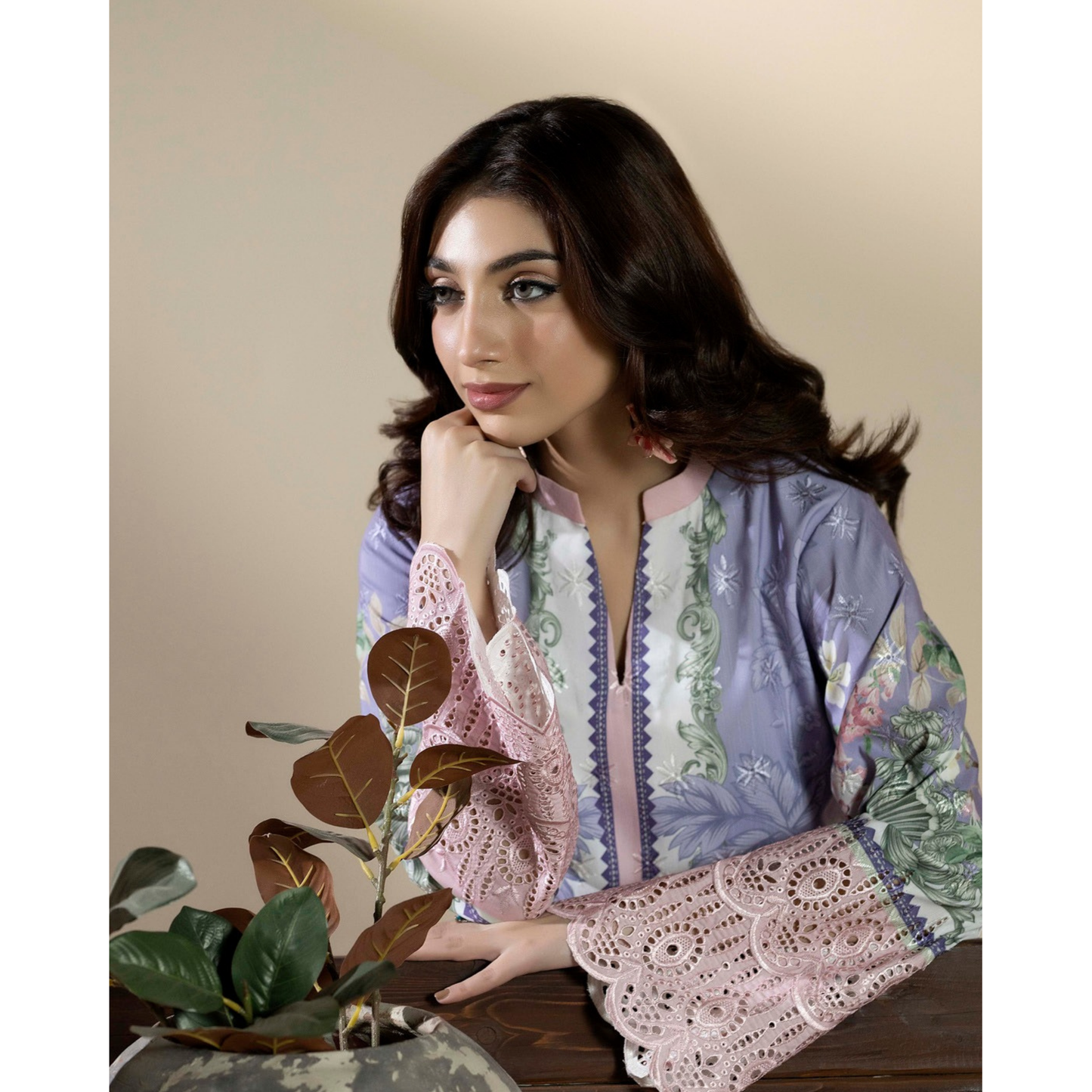 UTT-16 "AMALTAS" winter Slub Embroidered Printed Co-Ords set | Ready to Wear Pakistani | Traditional Thread