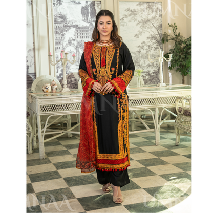 UA-163 Embroidered Linen Festive Collection | Ready by Wear | Pakistani Dress Asian Clothes Umnaa
