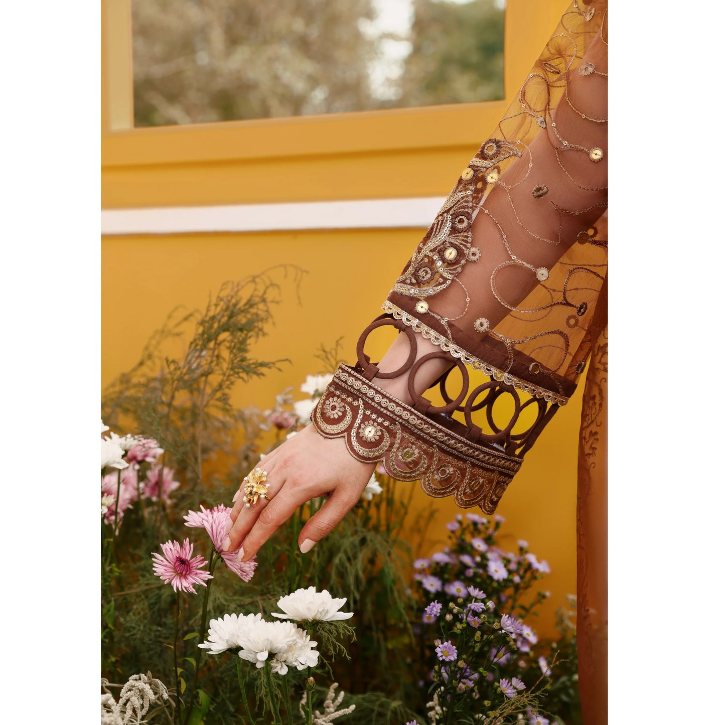 UMS-55 Janan Mother Daughter Chikenkari Jacquard Eid Edit by Simrans | Ready to Wear Asian Pakistani clothes