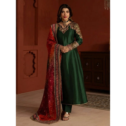 UA-170 Raw Silk Embroidered Festive Collection