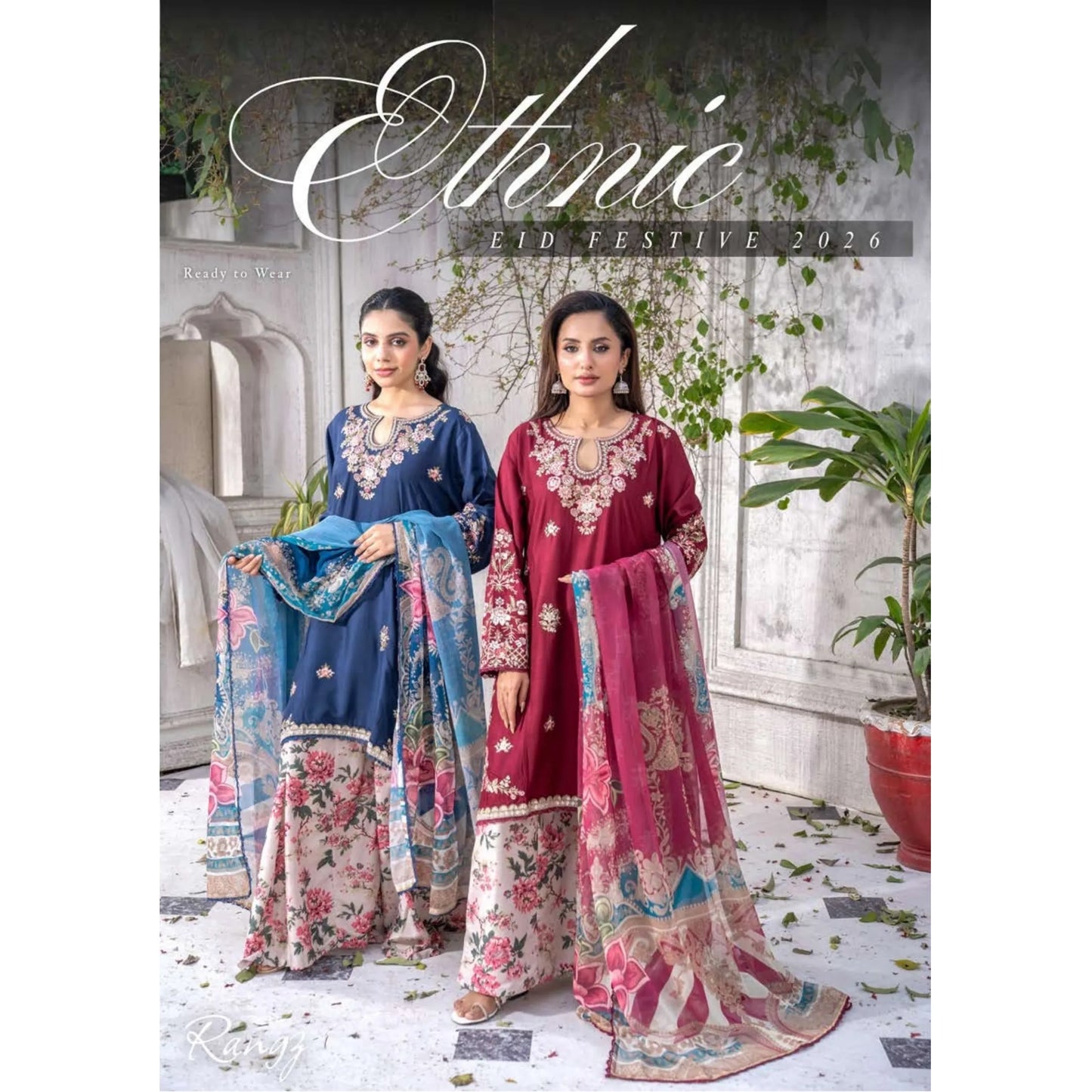 UMRZ-57 "Ethnic Eid Festive" Linen Collection by Rangz