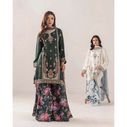 UTT-18 VOL 4 Embroidered Printed Linen Festive Collection by Traditional Thread