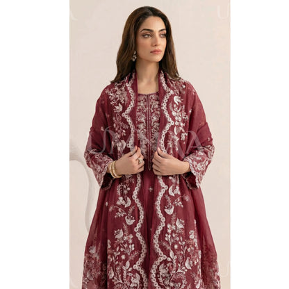 UA-190 Embroidered Cotton Collection 3 Piece | Ready to Wear | Asian clothes