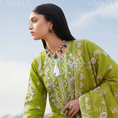 UA-193 Embroidered Cotton Collection 3 Piece | Ready to Wear | Asian clothes