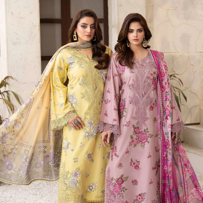 KC-1569 "Tabeer" Embroidered Festive Cambric Cotton Collection by Karma Collection