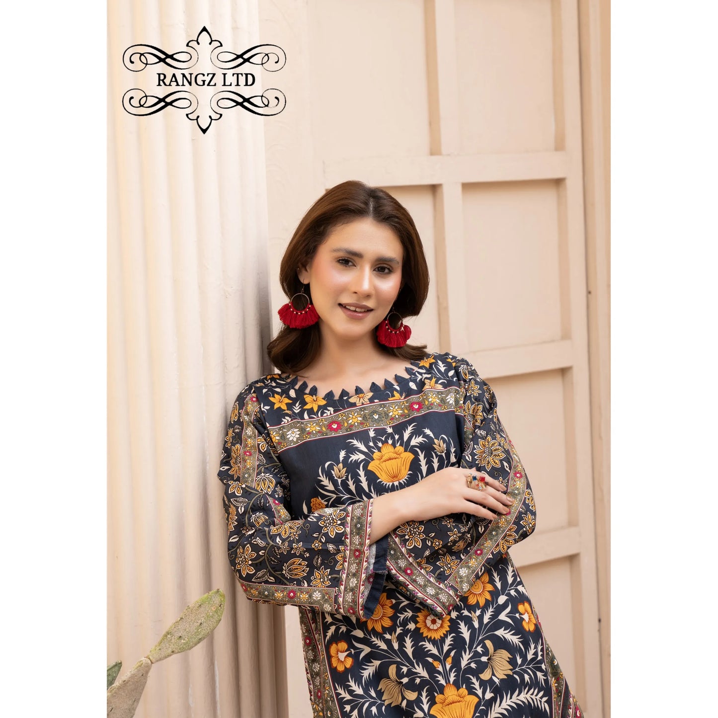 UMRZ-59 Printed Lawn Co-Ords set Collection by Rangz | Ready to Wear Pakistani Asian clothes