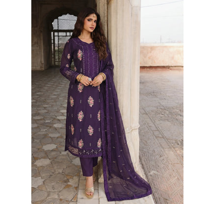 UA-201 Embroidered Cotton Festive Collection By Umnaa | Ready to Wear Pakistani Asian clothes
