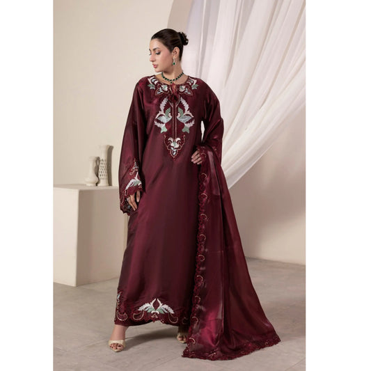 UA-203 Embroidered Festive kaftan Silk Collection by Umnaa | Pakistani Trendy Kaftan Asian Clothing