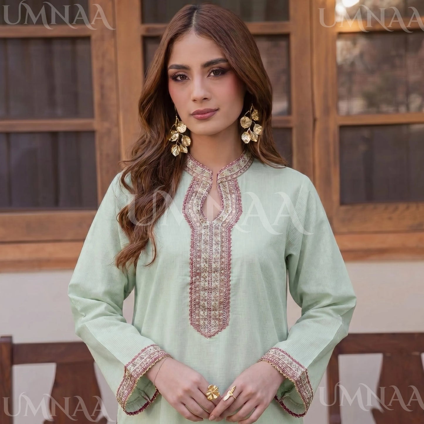 USP-07 Embroidered Farshi Shalwar Co Ord Set by Sha Posh | Ready to Wear Pakistani Asian clothes