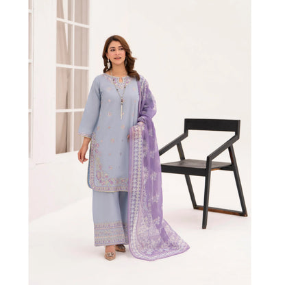 UA-216 Embroidered Cambric Cotton Collection by Umnaa | Ready to Wear Pakistani Asian clothes