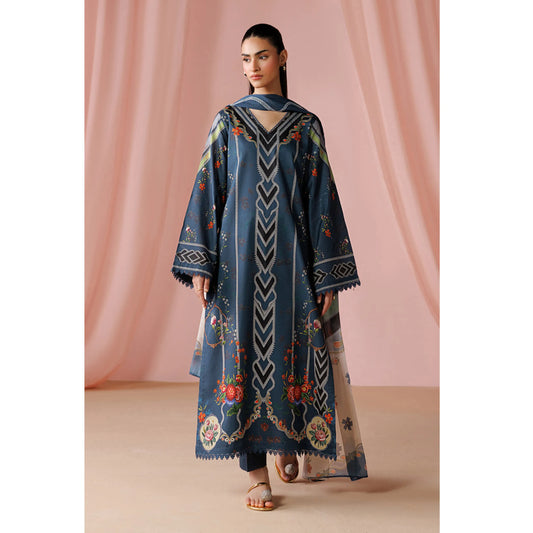 UE-02 "Printed Essential" by Esra Fashion Summer Printed Lawn 3 Piece Collection | Pakistani Asian Clothes