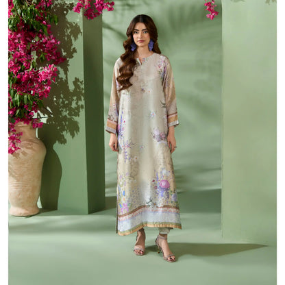 UAL-05 Printed Silk Kaftan Style Co-Ord Set Loose fit Casual Wear | Ethnic wear | ALLY'S