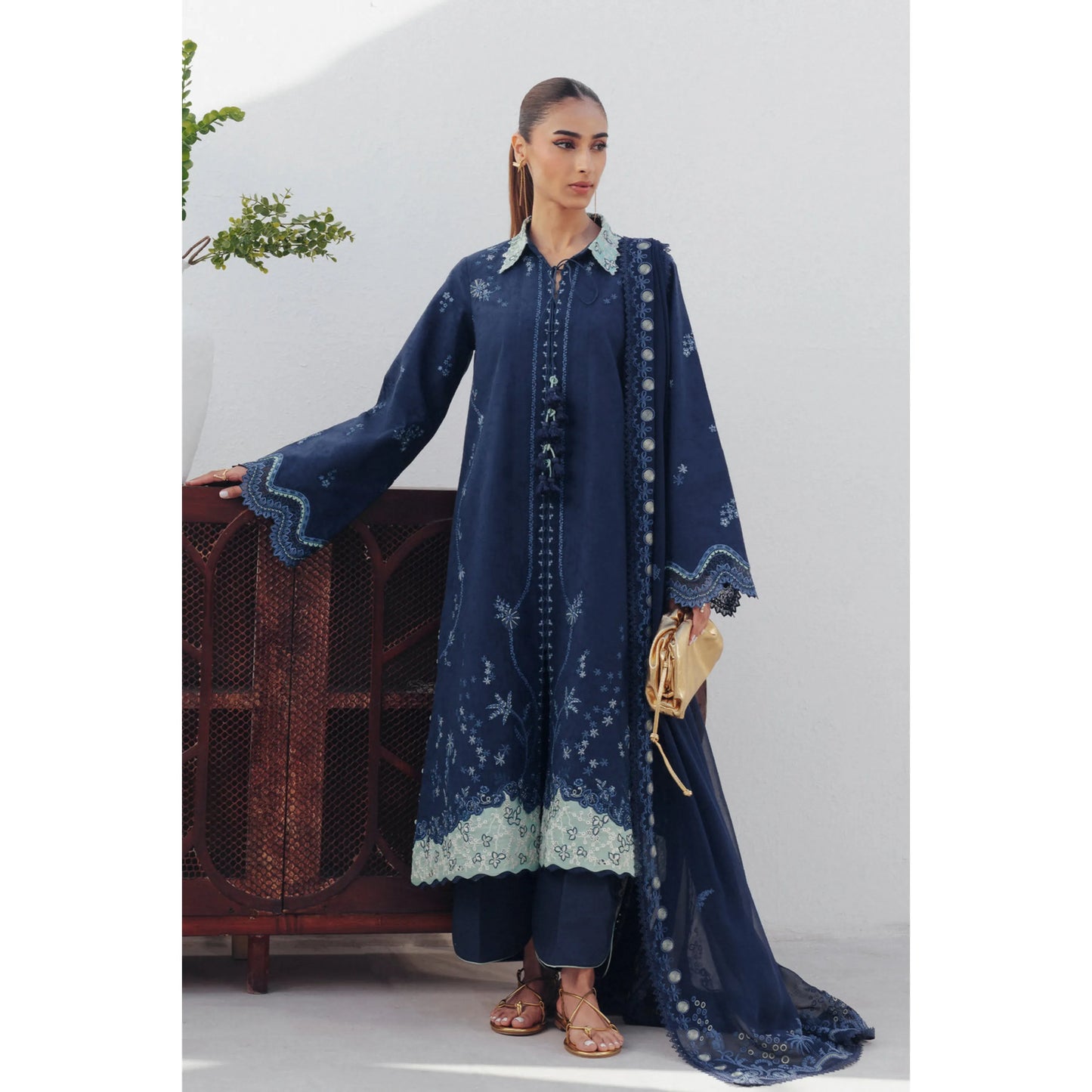 UQR-01 Qalamkar Basic Pret 26" Summer Collection | Ready to Wear Asian clothes