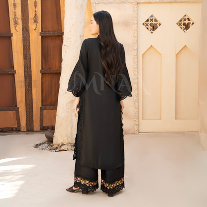 UA-58 Embroidered Viscose Linen 2 Pc Pakistani Co Ord Set Dress | UMNAA