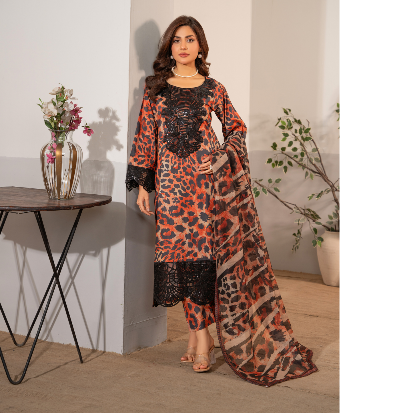 RA-14 3 Pc Embroidered printed Lawn Collection | Raniya.h |