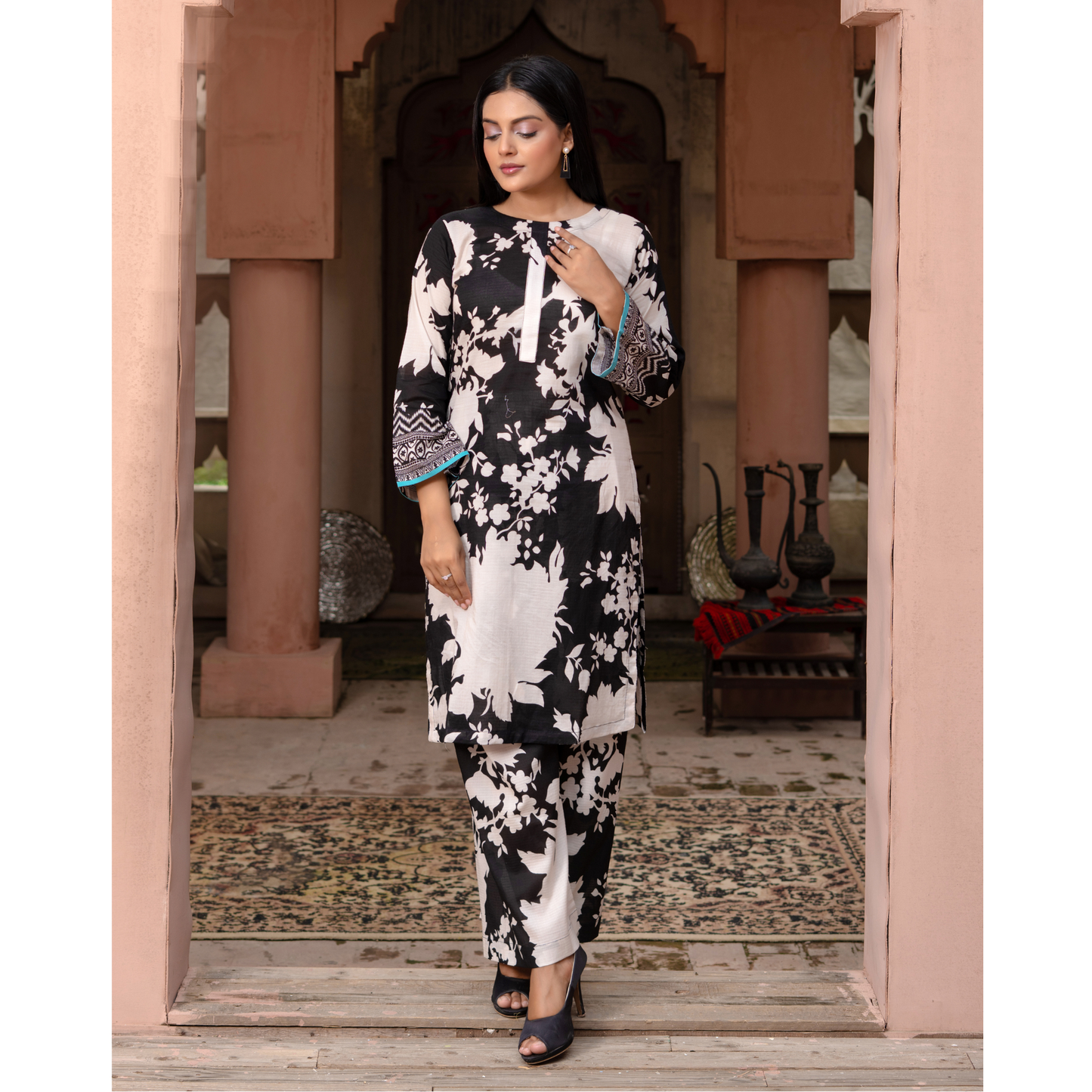 Printed Lawn Co-Ords Set 2 Pc | Ready to Wear | Rangz